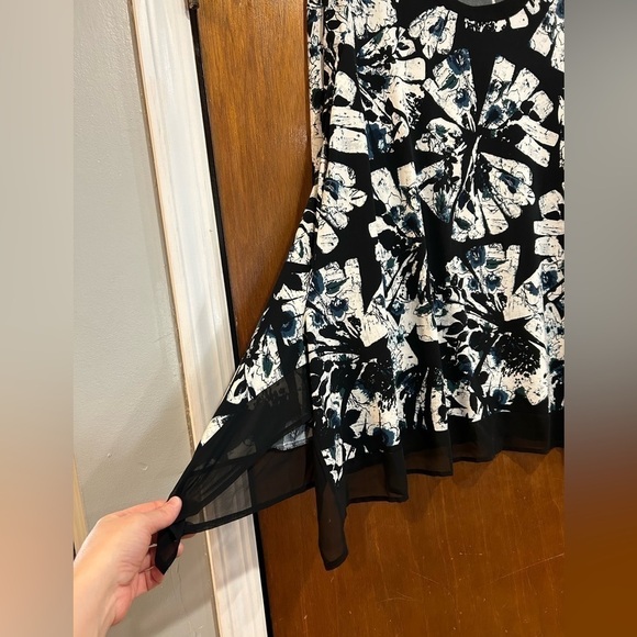 CATOS Womens Black and White Pullover Blouse Size Large - Picture 5 of 11